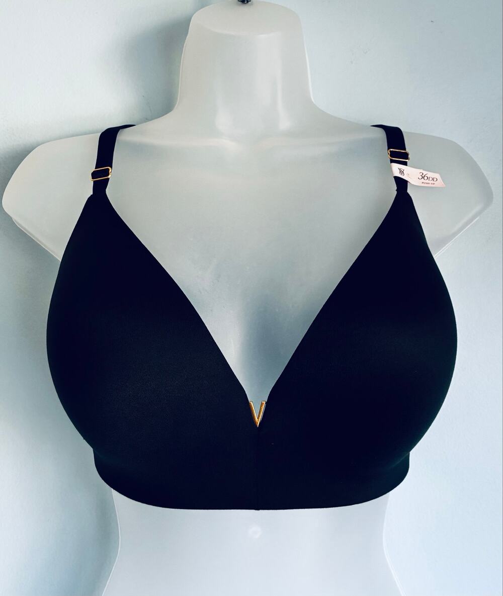 Victoria's Secret Bra Dream Angels Wireless Push Up Padded Black 36DD Everyday